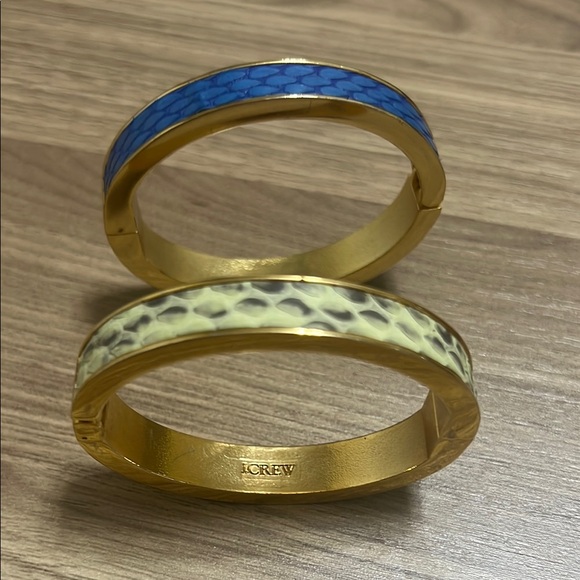 J. Crew Jewelry - J. Crew Gold and Blue Bracelet Set